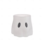 お買い得  ハロウィンの吊るし飾りとテーブルトップ装飾-ゴーストバケツ装飾プランターハロウィーンかわいいゴースト装飾、ゴーストプランターゴースト花瓶、ゴーストキャンディボウル装飾、屋内屋外ホーム装飾用のディスプレイスタンド装飾
