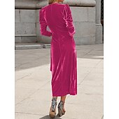 voordelige Jurken-Elegant Jurken Effen Kleur Dames Halloween Carnaval Maskerade Feest / Uitgaan Volwassenen Kleding