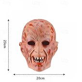 olcso Maszkok-Mindszentek napja Freddy Krueger Maszk Halloween-kellékek Felnőttek Férfi Borzalom Ijesztő jelmez Mindszentek napja Farsang Könnyű farsangi jelmez