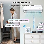 economico Elettrodomestici-termometro igrometro termometro intelligente per la casa lcd retroilluminato con supporto staccabile sensore di umidità della temperatura digitale monitoraggio in tempo reale registrazione zigbee wifi