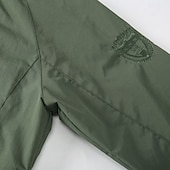 baratos jaquetas e casacos gráficos masculinos-Homens Estampas Abstratas Montanha Blusão Capa de chuva Casaco Shell Prova-de-Água Leve Casual Esportes Acampar e Caminhar Bordado Bolsos laterais Zip Frente Outono Inverno Com Capuz Manga Longa