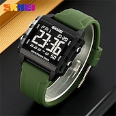 preiswerte Digitaluhr-SKMEI Jugend Coole Digitale Sportuhren Geschenk für Männer Frauen Studenten 5Bar Wasserdicht Stoppuhr Countdown-Armbanduhr