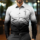 Муж. Рубашка Кнопка рубашка Готический ужас Бизнес Повседневные Белый Красный Синий Лиловый Длинный рукав Рубашечный воротник Осень Весна лето Одежда Кнопка вверх Недорогие Винтажная рубашка-Муж. Рубашка Кнопка рубашка Готический ужас Бизнес Повседневные Белый Красный Синий Лиловый Длинный рукав Рубашечный воротник Осень Весна лето Одежда Кнопка вверх