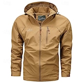 cheap Outdoor Jackets-Men&#039;s Hiking Jacket Outdoor Windproof Lightweight Jacket Windbreaker Jacket Traveling Black Yellow Army Green Red Khaki