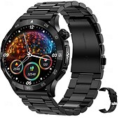 お買い得  スマートウォッチ-iMosi ET381 スマートウォッチ 1.43 インチ スマート·ウォッチ ブルートゥース ECG + PPG 温度監視 歩数計 と互換性があります Android iOS 女性 男性 ハンドフリーコール 防水 メディアコントロール IP 67 46mmの時計ケース