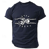 abordables Camiseta gráfica para hombres-Hombre Huella / Pata Camiseta Camiseta superior 100% Algodón Manga Corta Gráfico Camisa Negro Verde Ejército Azul Oscuro Camiseta cómoda Calle Deporte Ropa de diseñador de moda