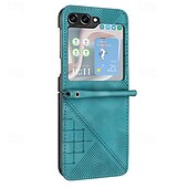 お買い得  サムスン用ケース-電話 ケース 用途 サムスンのギャラクシー Zフリップ6 Z Flip 5 Z Flip 4 Z Flip 3 フリップカバー 耐衝撃 幾何学模様 PC PUレザー