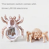 economico Illuminazione di Props di Halloween-SPIDER Accensione / Spegnimento Halloween Pulsante a batteria 3 pezzi