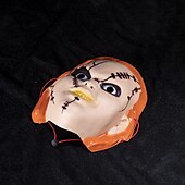 olcso Maszkok-Chucky Maszk Halloween-kellékek Felnőttek Férfi Ijesztő jelmez Mindszentek napja Farsang Könnyű farsangi jelmez