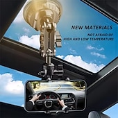 baratos Suporte para automóvel-suporte para telefone de carro gravação de vídeo braço mágico universal sucção suporte para telefone de carro montagem pára-brisa janela vidro tiro