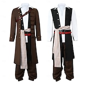 economico Costumi da uomo-Costumi da pirata Jack Sparrow Costume Cosplay Ali Cosplay for Per uomo Adulti Mascherata Feste