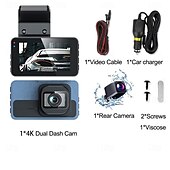 abordables DVR pour voiture-Caméra de tableau de bord IPS 3 pouces avec surveillance HD 1080p, grand angle CMOS, avec vision nocturne WiFi, capteur G, sans enregistreur de voiture
