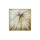preiswerte Abstrakte Gemälde-Gold Ölgemälde handgemalt großes pastoses Wandbild Ölgemälde Leinwand - Palettenmesser Kunst strukturiertes abstraktes Gemälde - moderne Wandkunst für Wohnzimmer