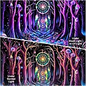 cheap Blacklight Tapestries-Blacklight Tapestry UV Reactive Glow in the Dark Glow Party Psychedelic Trippy Misty Colorful Waterfall Hanging Tapestry Wall Art Mural for Living Room Bedroom