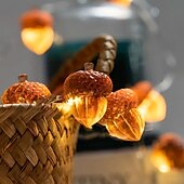 cheap Solar String Lights-4M 40LED Solar Cherry Blossom Mushroom Hazelnut Copper Wire String Lights Outdoor Waterproof Christmas Thanksgiving Garden Party Balcony Home Decoration
