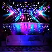 cheap Blacklight Tapestries-Blacklight Tapestry UV Reactive Glow in the Dark Glow Party Neon Party Ideas Hanging Tapestry Wall Art Mural for Living Room Bedroom