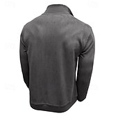 cheap Basic Sweatshirts-Men's Sweatshirt Quarter Zip Sweatshirt Black Army Green Royal Blue Brown Khaki Half Zip Plain Half Zip Sports &amp; Outdoor Daily Holiday Polyester Streetwear Basic Casual Fall &amp; Winter Clothing Apparel
