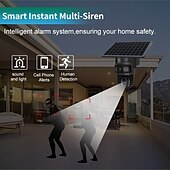 economico Videocamere di sorveglianza per esterni-telecamera solare a doppio schermo per esterni con pistola a sfera, telecamera domestica HD con monitoraggio wireless a 360 gradi