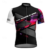 abordables Maillots pour hommes-Homme Maillot Velo Cyclisme Manche Courte Cyclisme Tee-shirt Maillot avec 3 poches arrière VTT Vélo tout terrain Respirable Séchage rapide Conception anatomique Mèche Noir Jaune Violet Des sports