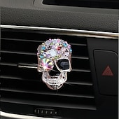 お買い得  車用アクセサリー＆オーナメント-スケルトンデザインの車の排気管ハンガー、車の芳香剤クリップ、キラキラ光る車の装飾