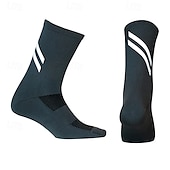 baratos Meias de Ciclismo-Homens Meias Meias de compressão Meias de bicicleta Meias Esportivas Acampar e Caminhar Exercicio Exterior Ciclismo / Moto Moto / Ciclismo Anti-Escorregar Manter Quente Anti-Derrapagem 1 par Inverno