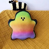 お買い得  装飾用クッションカバー-ハロウィーンの光るカボチャのゴーストのぬいぐるみ枕、お祝いや楽しい家の装飾