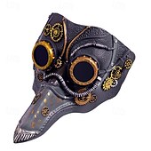 levne Maska-Morový doktor Karnevalová maska Maska Kostým Dospělé Pánské Dámské Strašidelný kostým předvečer Všech svatých Karneval Jednoduchý karnevalový kostým