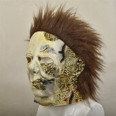 olcso Maszkok-Michael Myers Gyilkos Halloween Maszk Teljes fej Mindszentek napja Ijesztő jelmez Felnőttek Férfi Mindszentek napja Farsang Teljesítmény Parti Egyszerű Halloween jelmezek Kiöltözik