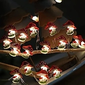 cheap Solar String Lights-4M 40LED Solar Cherry Blossom Mushroom Hazelnut Copper Wire String Lights Outdoor Waterproof Christmas Thanksgiving Garden Party Balcony Home Decoration