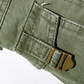 お買い得  カーゴパンツ-男性用 カーゴパンツ タクティカルパンツ ズボン ボタン マルチポケット 平織り 耐久性 アウトドア 日常 キャンピング＆ハイキング ファッション クラシック リーフグリーン ブラック