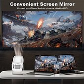 voordelige Projectoren-Fabrieksverkoop P30MAX LCD Projector Mini handheld zakformaat draagbaar Videoprojector voor thuisbioscoop 1080P (1920x1080) 150 lm Android Compatibel met: HDMI USB