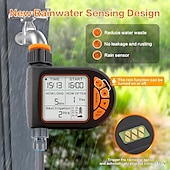 abordables Appareils électroménagers-Dispositif de contrôle d&#039;irrigation de jardin à écran LCD intelligent, contrôleur d&#039;irrigation à économie d&#039;eau automatique, minuterie d&#039;arrosage numérique pour plantes d&#039;extérieur