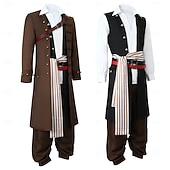 economico Costumi da uomo-Costumi da pirata Jack Sparrow Costume Cosplay Ali Cosplay for Per uomo Adulti Mascherata Feste