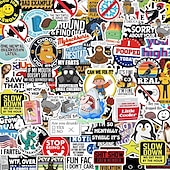voordelige Muurstickers-150 stuks grappige stickers voor volwassenen, geschikt voor bumpers, veiligheidshelmen, waterflessen, collega&#039;s, computers, vinyl waterdichte stickers