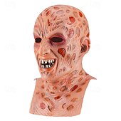 olcso Maszkok-Mindszentek napja Freddy Krueger Maszk Halloween-kellékek Felnőttek Férfi Borzalom Ijesztő jelmez Mindszentek napja Farsang Könnyű farsangi jelmez