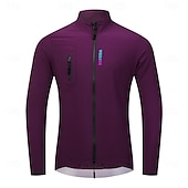 cheap Men&#039;s Jackets &amp; Gilets-WOSAWE Men&#039;s Cycling Jacket Windbreaker Cycling Jersey Windproof Breathable Reflective Strips YKK Zipper Bike Jacket Tracksuit Mountain Bike MTB Road Bike Cycling City Bike Cycling Black Blue Purple