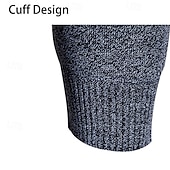 preiswerte Herren Strickjacke-Herren Strickjacke Kurzer Pullover Strickpullover Herren Pullover Gerippt Stricken Standard Knopf hoch Seitentaschen Bogengimpe V Ausschnitt Modisch Klassisch Freizeitskleidung Verabredung Bekleidung