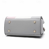 economico Borsette e borse tote-borsa a mano colorblock alla moda da donna con ciondolo a forma di gatto, perfetta per l&#039;uso quotidiano e le uscite informali