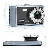 זול DVR לרכב-X9 1440P עיצוב חדש / HD / עם מצלמה אחורית רכב DVR 170 מעלות זווית רחבה 4 אִינְטשׁ IPS דש קאם עם WIFI / ראיית לילה / G-Sensor לד 4 אינפרא אדום רכב מקליט