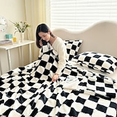 abordables Couvertures de lit-Couverture de lit en velours de coton avec motif panda - ultra douce et confortable pour un confort en toute saison - imprimé panda adorable et fantaisiste - parfait pour ajouter une touche de fun à votre chambre