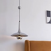 abordables Suspension-Lampe suspendue à LED blanc chaud 30/40/50 cm lustre à branches à poulie industrielle avec lampe à fil rétractable de style campagnard rétro réglable pour éclairage intérieur et éclairage de plafond