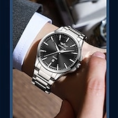 cheap Quartz Watches-Brand Watch Trendy Fashion Sports Calendar Waterproof Fully Automatic Steel Strip Quartz Men&#039;s Bowl Watch