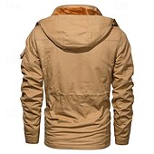 abordables Forros &amp; Chaquetas 3 en 1-Hombre Chaqueta Softshell Chaqueta para senderismo Invierno Al aire libre Forro Polar Templado Chaqueta cortavientos Viaje Negro Verde Ejército Caqui