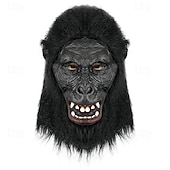 cheap Mask-Kingdom of the Planet of the Apes Gorilla Carnival Mask Mask Full Head Adults&#039; Men&#039;s Women&#039;s Scary Costume Performance Party Halloween Carnival Easy Carnival Costume
