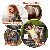 cheap Bed Blankets-Customized Blanket Wrap Yourself in Memories Custom Photo Blanket Just for You - Soft and Cozy Fleece - Personalize with Your Favorite Photos