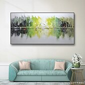 cheap Landscape Paintings-Mintura Handmade Texture Landscape Oil Paintings On Canvas Wall Art Decoration Modern Abstract Picture For Home Decor Rolled Frameless Unstretched Painting