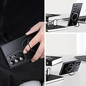 cheap Samsung Cases-Phone Case For Samsung Galaxy S24 S23 Ultra Plus S23 S25 Ultra Magnetic Adsorption With Magsafe with Stand Holder Magnetic Full Body Protective TPU