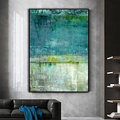 preiswerte Abstrakte Gemälde-Mintura handgefertigte grüne abstrakte Ölgemälde auf Leinwand, moderne Wandkunst, Raumdekoration, Bild für die Inneneinrichtung, gerolltes, rahmenloses, ungedehntes Gemälde