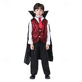 levne Krvaví upíři-Upír předvečer Všech svatých Kostým Středověké Dětské Chlapecké Karneval Plesová maškaráda Jednoduché Halloweenské kostýmy Oblékněte se