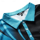 preiswerte Geometrisches Poloshirt für Herren-Herren Grafikdrucke Geometrie Waffel-Poloshirts Poloshirts Kurzarm Polo-Shirts Umlegekragen Lässig Ausgehen Druck Sommer Frühling Gelb Blau Purpur